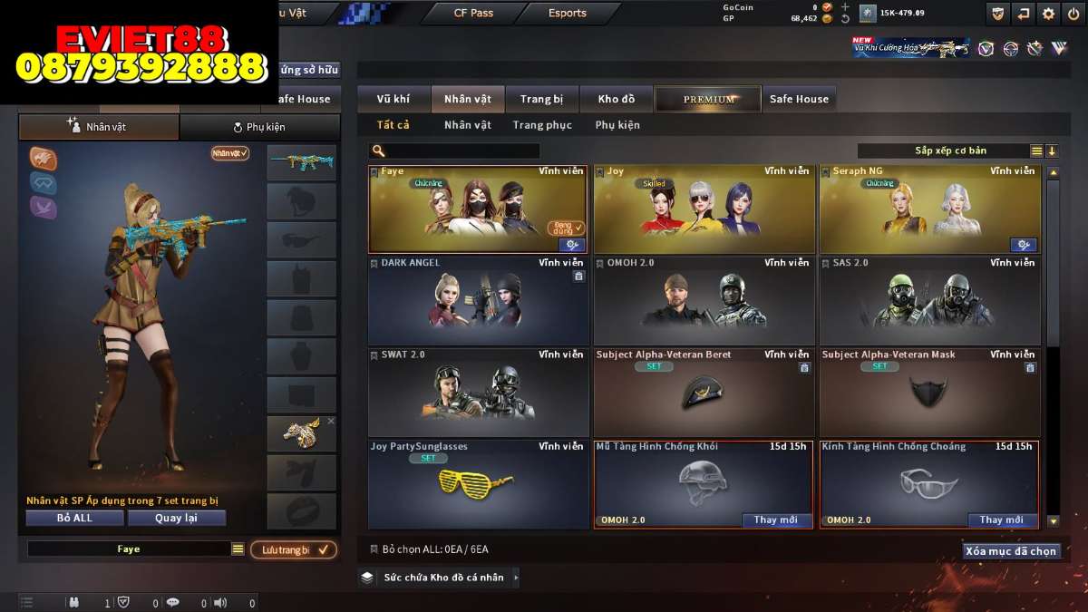 shop acc cf uy tin gia re